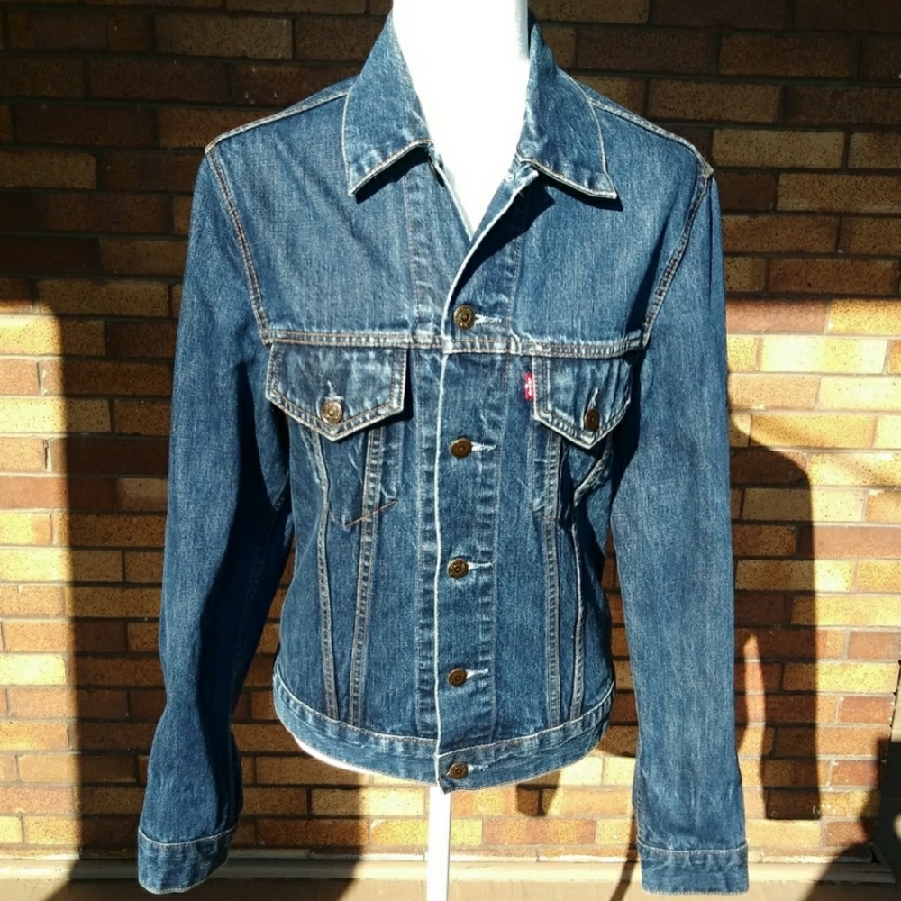 90' Vintage Levi's Denim Jacket Blue Size Medium